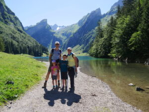 mit Familie beim Wandern, 2021